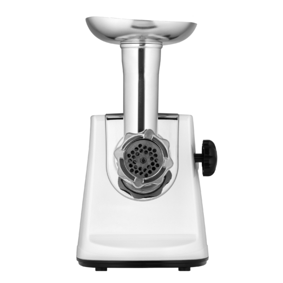 Ardesto meat grinder, 1600W, 1.6kg/min, 3 cutting plates, sausages nozzle, 3 vegetable slicer, plastik, black-silver
