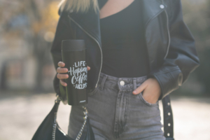 Ardesto Travel mug Coffee Time, 450ml, stainless steel, black