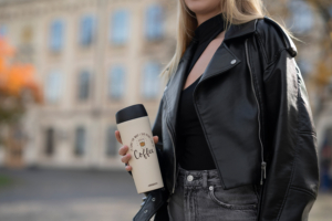 Термочашка Ardesto Coffee Time, 450мл, нержавеющая сталь, бежевый