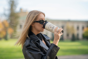 Термочашка Ardesto Coffee Time, 450мл, нержавеющая сталь, бежевый