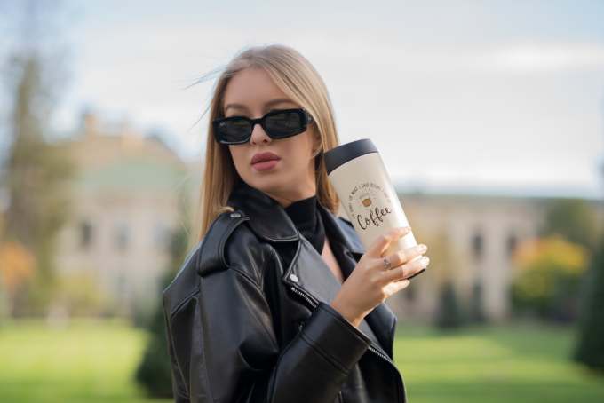 Термочашка Ardesto Coffee Time, 450мл, нержавеющая сталь, бежевый