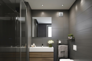 Bathroom Exhaust Fan Ardesto 25 W, 210 m3/h, 1650 rpm, 35 dB, silver