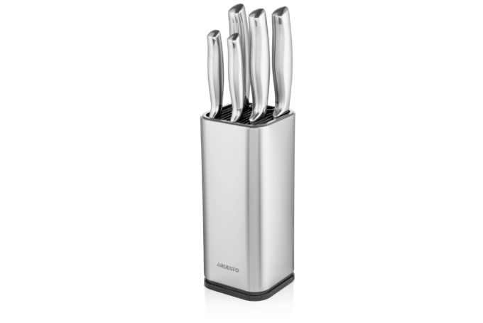 Ardesto Knives Set with block Gemini, 6pcs, stainless steel, plastic