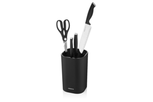 Ardesto Knife Block Gemini, 23cm, plastic, black