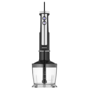 Ardesto submersible blender 1000W, 3in1, bowl-600ml, chopper-500ml, black-silver