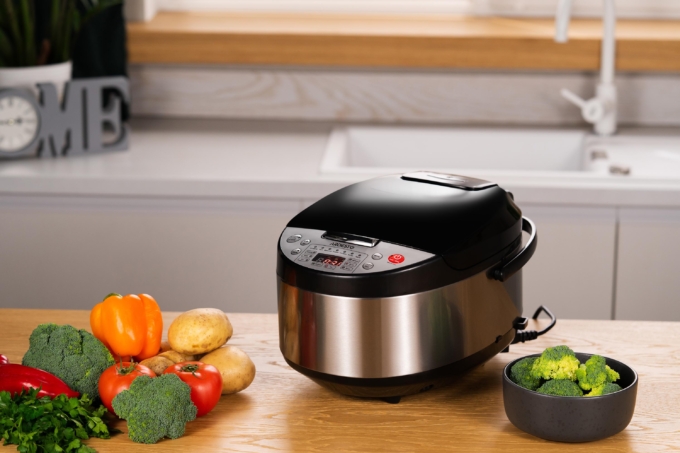 Мультиварка Ardesto, 860Вт, чаша-5л, электронное управл., книга рецептов, металл/пластик, серо-черный