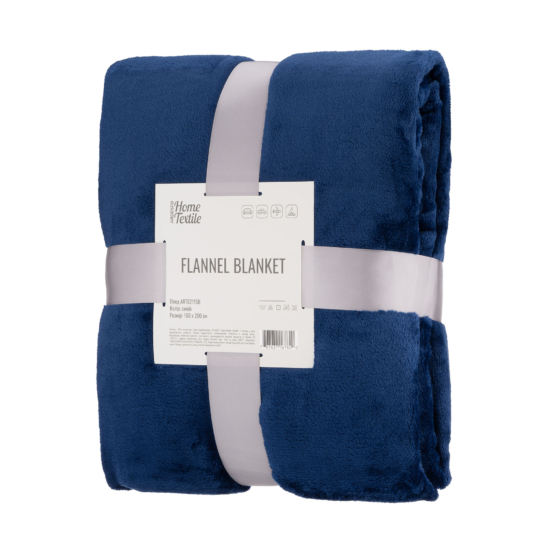 Плед Ardesto Flannel, 160х200см, 100% полиэстер, синий