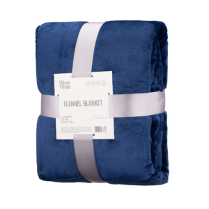 Ardesto Flannel blanket, 200x220cm, 100% polyester, dark blue
