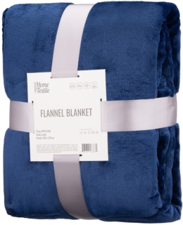 Ardesto Flannel blanket, 200x220cm, 100% polyester, dark blue