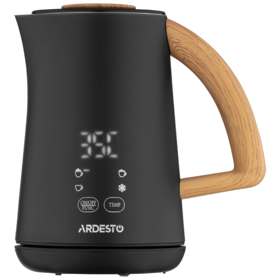 Спінювач-підігрівач Ardesto 500Вт, ємність резервуару-500мл, LED-дисплей, чорний