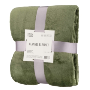 Ardesto Flannel blanket, 200x220cm, 100% polyester, green