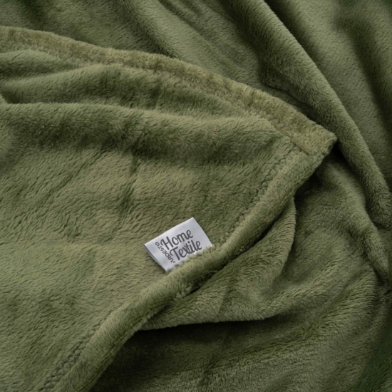 Ardesto Flannel blanket, 200x220cm, 100% polyester, green