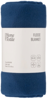 Ardesto Fleece blanket, 130x160cm, 100% polyester, dark blue