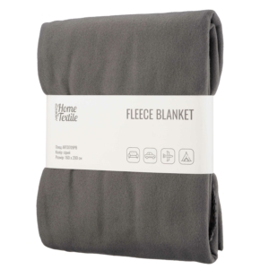 Ardesto Fleece blanket, 160x200cm, 100% polyester, gray