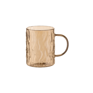 Ardesto Set of cups Shine, 260ml, 2pcs, borosilicate glass, golden