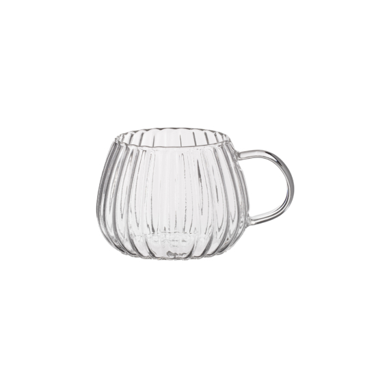 Ardesto Set of cups Iceberg, 400ml, 2pcs, borosilicate glass, transparent