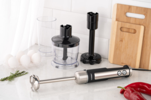 Ardesto submersible blender 1000W, 3in1, bowl-600ml, chopper-500ml, black-silver