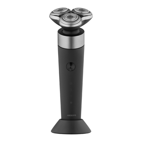 Ardesto electric shaver rotary, 5V,  razor head-3, Li-Ion, dry+wet, black