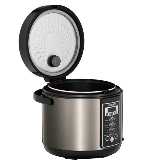 ARDESTO Multicooker, 860W, bowl-5L, electronic control, recipes book, inox+ plastic, bronz