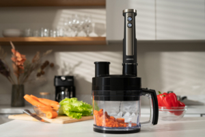 Блендер Ardesto погружной 1000Вт, 7в1, чаша-2000мл, насадка для нарезания кубиками, черно-серебристый