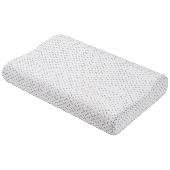 Ardesto Contour pillow Sleepwell, 60х40х11/9cm, aircell memory foam, white