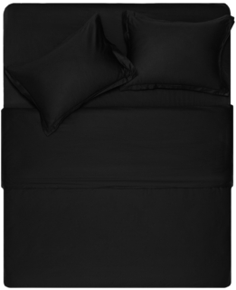 Простынь Ardesto Mix&Match Premium, 240×260см, 100% хлопок, сатин, черный