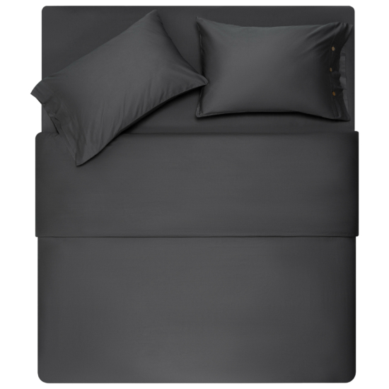 Простынь на резинке Ardesto Mix&Match Premium, 160х200+30см, 100% хлопок, сатин, серый