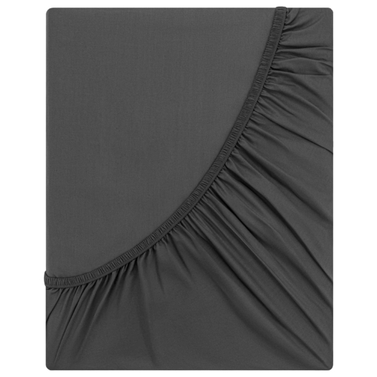 Простынь на резинке Ardesto Mix&Match Premium, 180×200+30см, 100% хлопок, сатин, серый