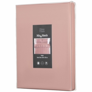 Підковдра Ardesto Mix&Match Premium, 200х220см, 100% бавовна, сатин, рожевий світлий