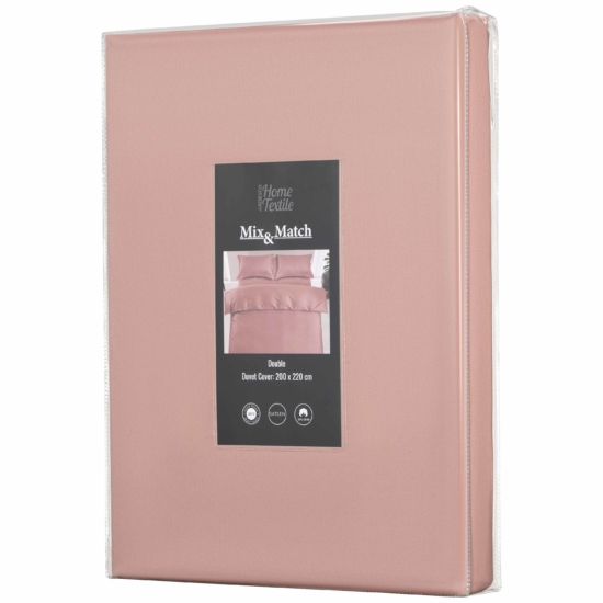 Підковдра Ardesto Mix&Match Premium, 200х220см, 100% бавовна, сатин, рожевий світлий