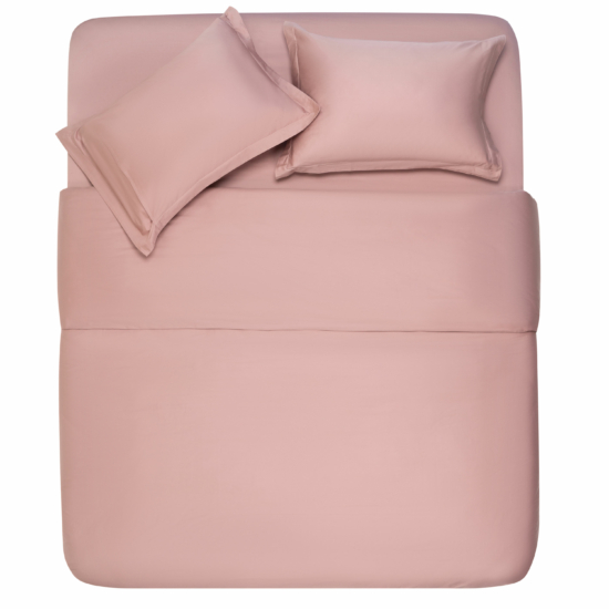 Ardesto Fitted Sheet Mix&Match Premium, 180×200+30cm, 100% cotton, sateen, light pink