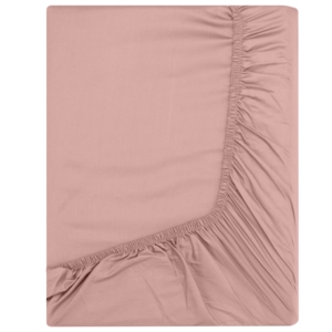 Ardesto Fitted Sheet Mix&Match Premium, 180×200+30cm, 100% cotton, sateen, light pink