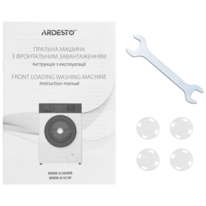 Стиральная машина ARDESTO фронтальная, 6кг, 1200, А++, 45см, дисплей, белый