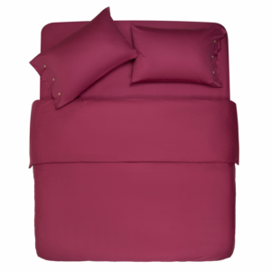 Duvet cover ARDESTO Mix&Match, 160x220cm, 100% cotton, sateen, burgundy