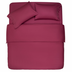 Duvet cover ARDESTO Mix&Match, 160x220cm, 100% cotton, sateen, burgundy