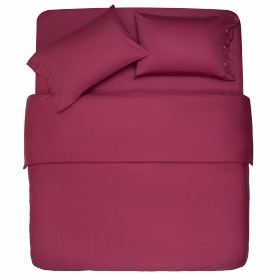 Duvet cover ARDESTO Mix&Match, 160x220cm, 100% cotton, sateen, burgundy