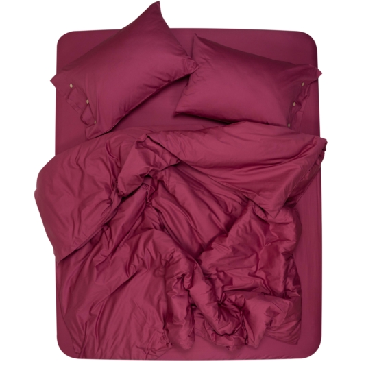 Простирадло Ardesto Mix&Match, 240×260см, 100% бавовна, сатин, бордовий