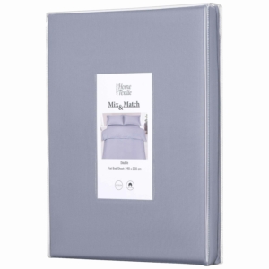 Простынь Ardesto Mix&Match, 240×260см, 100% хлопок, сатин, серый