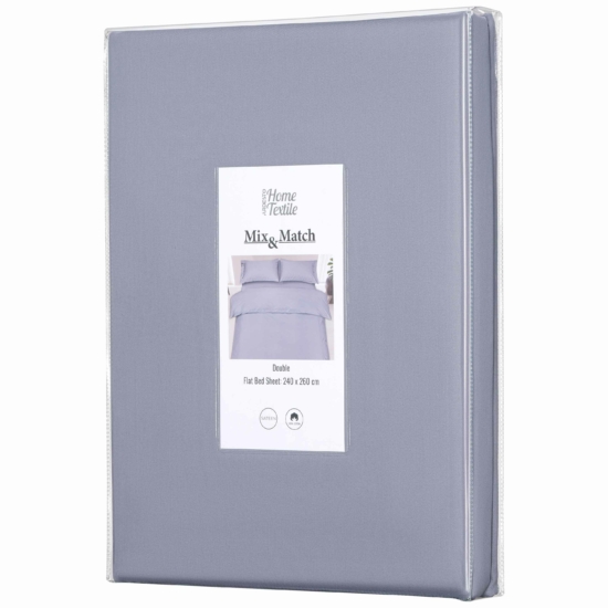 Простынь Ardesto Mix&Match, 240×260см, 100% хлопок, сатин, серый
