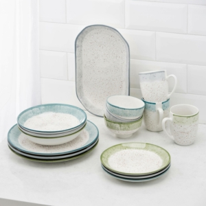 Ardesto Mug Siena, 360ml, porcelain, white-green