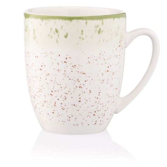Ardesto Mug Siena, 360ml, porcelain, white-green
