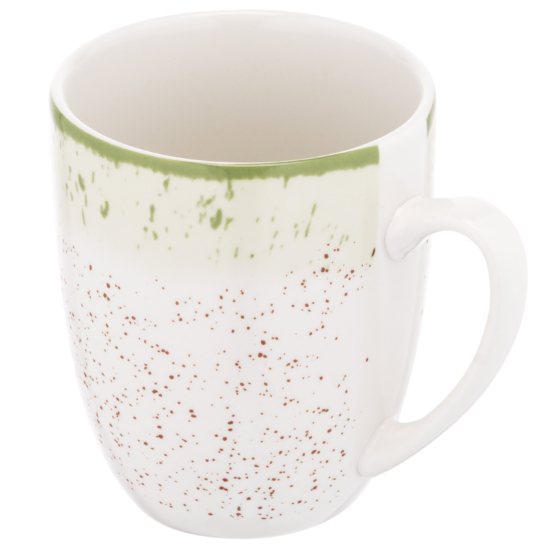 Ardesto Mug Siena, 360ml, porcelain, white-green