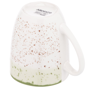 Ardesto Mug Siena, 360ml, porcelain, white-green