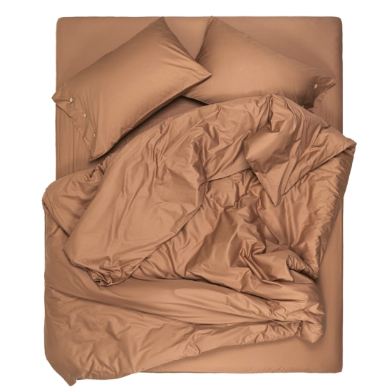 Простынь на резинке Ardesto Mix&Match, 180×200+30см, 100% хлопок, сатин, коричневый