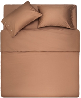 Простынь на резинке Ardesto Mix&Match, 180×200+30см, 100% хлопок, сатин, коричневый