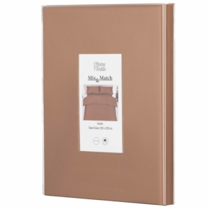 Пододеяльник Ardesto Mix&Match, 200х220см, 100% хлопок, сатин, коричневый