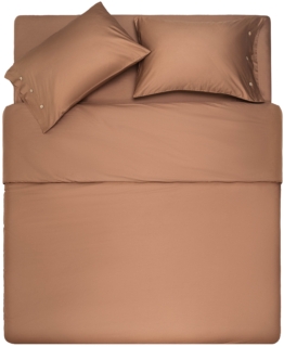 Простынь Ardesto Mix&Match, 240×260см, 100% хлопок, сатин, коричневый