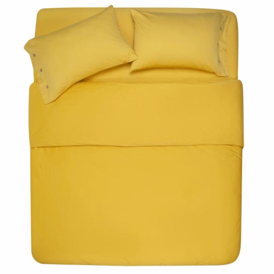Простынь на резинке Ardesto Mix&Match, 180×200+30см, 100% хлопок, сатин, желтый