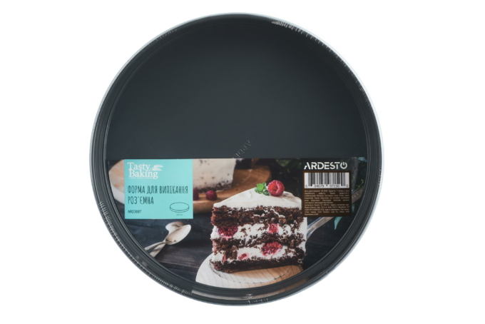 Форма для випікання Ardesto Tasty baking, 24х6,5см, вуглецева сталь, роз’ємна, кругла, сіро-блакитний