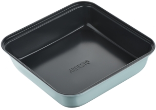 Форма для випікання Ardesto Tasty baking, 23.2х22х5см, вуглецева сталь, квадратна, сіро-блакитний